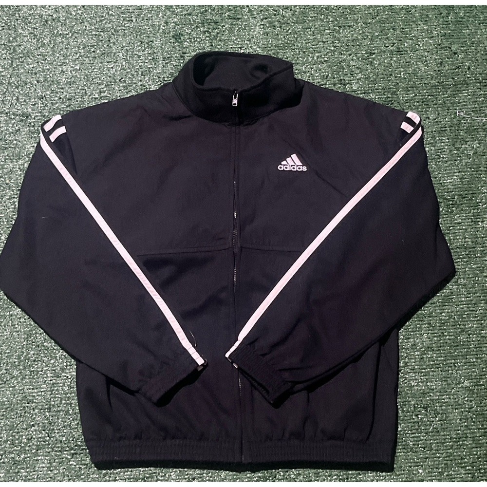 adidas Essentials Women's Jacket, Size M - Black/Silver